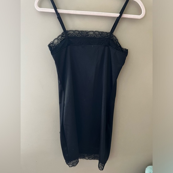 Black Slip dress with lace:)🖤 - Picture 3 of 3
